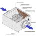 Канальный шумоизолированный вентилятор Вентс КСБ 150